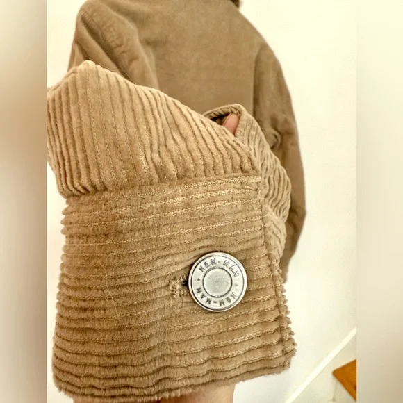 Men’s XS H&M Teddy Lined Sherpa Corduroy Jacket - Picture 8 of 11